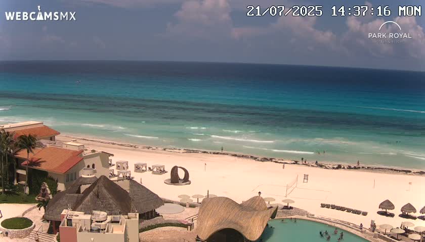 Cancún (Cancun) Playa Marlin Beach Live Cam - Benito Juarez, Quintana Roo, Mexico