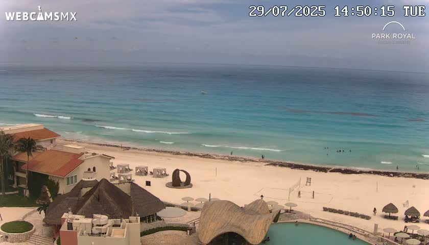 Cancún (Cancun) Playa Marlin Beach Live Cam - Benito Juarez, Quintana Roo, Mexico