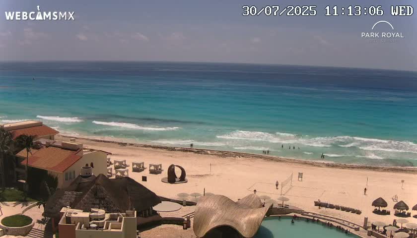 Cancún (Cancun) Playa Marlin Beach Live Cam - Benito Juarez, Quintana Roo, Mexico