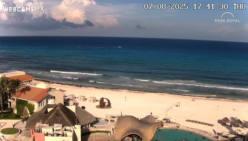 Cancún (Cancun) Playa Marlin Beach Live Cam - Benito Juarez, Quintana Roo, Mexico