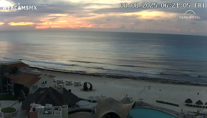 Cancún (Cancun) Playa Marlin Beach Live Cam - Benito Juarez, Quintana Roo, Mexico
