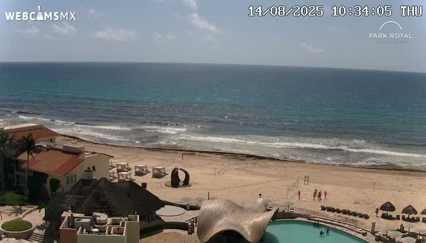 Cancún (Cancun) Playa Marlin Beach Live Cam - Benito Juarez, Quintana Roo, Mexico