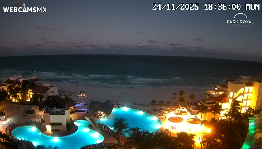 Cancún (Cancun) Playa Marlin Beach Live Cam - Benito Juarez, Quintana Roo, Mexico