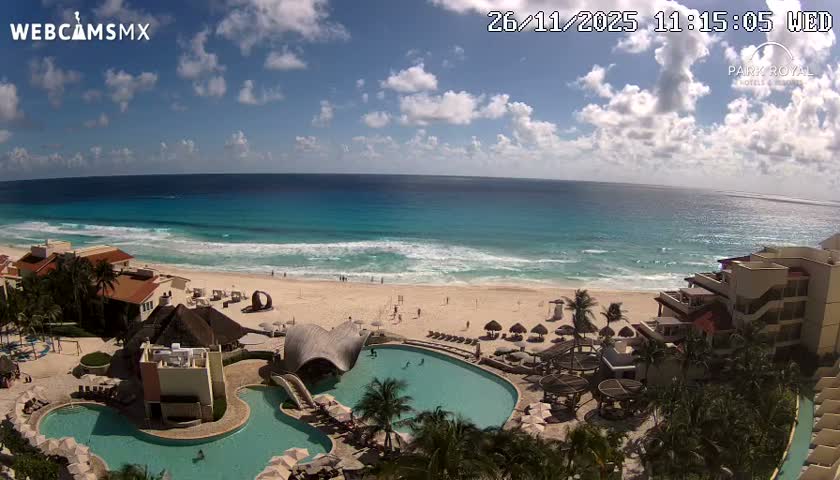 Cancún (Cancun) Playa Marlin Beach Live Cam - Benito Juarez, Quintana Roo, Mexico
