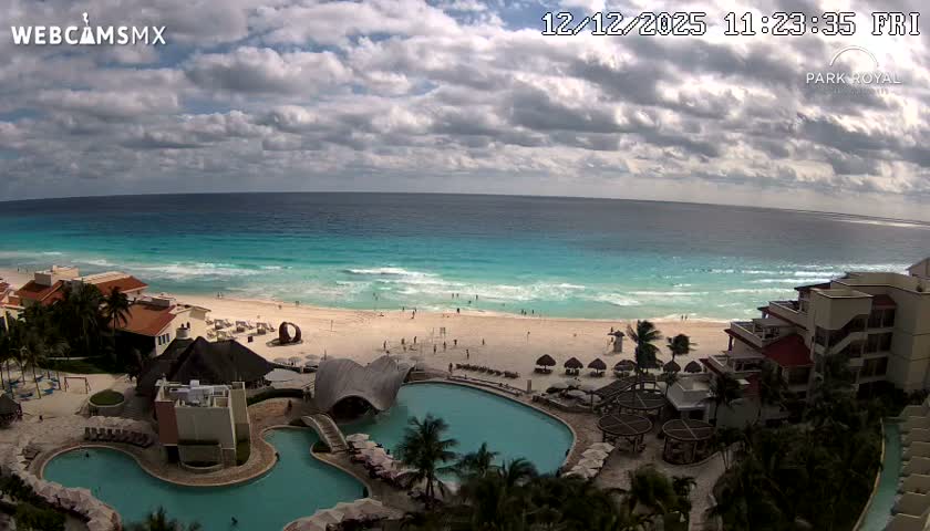 Cancún (Cancun) Playa Marlin Beach Live Cam - Benito Juarez, Quintana Roo, Mexico