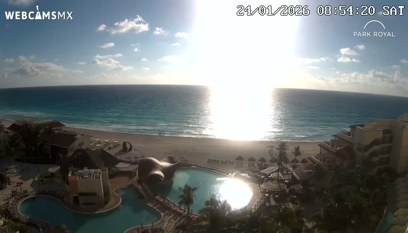 Cancún (Cancun) Playa Marlin Beach Live Cam - Benito Juarez, Quintana Roo, Mexico