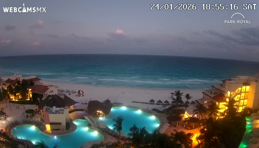 Cancún (Cancun) Playa Marlin Beach Live Cam - Benito Juarez, Quintana Roo, Mexico