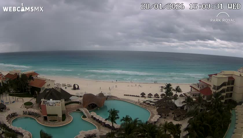Cancún (Cancun) Playa Marlin Beach Live Cam - Benito Juarez, Quintana Roo, Mexico