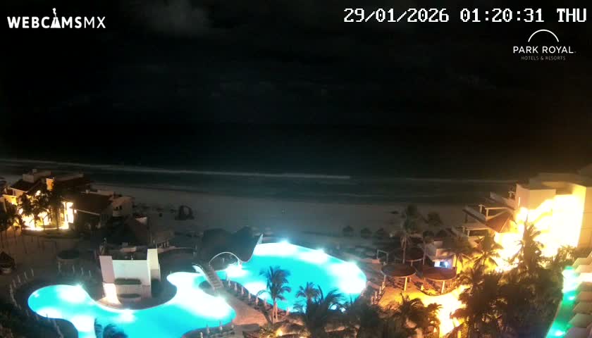 Cancún (Cancun) Playa Marlin Beach Live Cam - Benito Juarez, Quintana Roo, Mexico