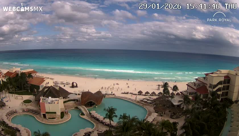 Cancún (Cancun) Playa Marlin Beach Live Cam - Benito Juarez, Quintana Roo, Mexico
