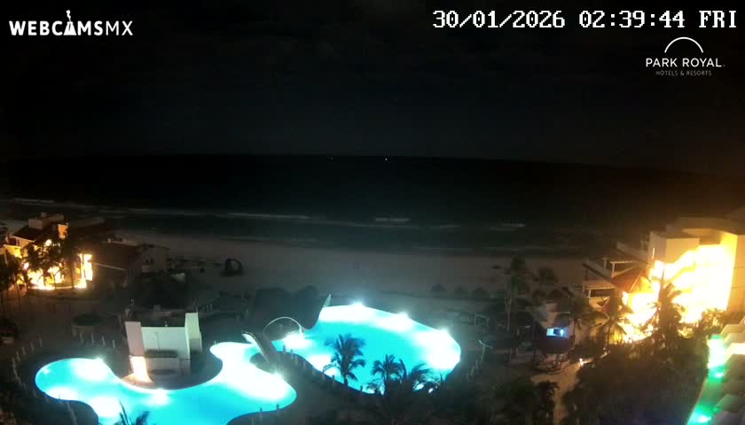 Cancún (Cancun) Playa Marlin Beach Live Cam - Benito Juarez, Quintana Roo, Mexico
