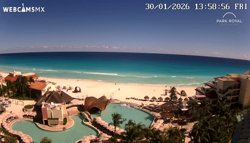 Cancún (Cancun) Playa Marlin Beach Live Cam - Benito Juarez, Quintana Roo, Mexico