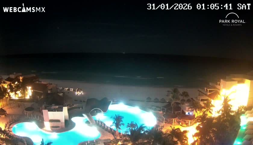 Cancún (Cancun) Playa Marlin Beach Live Cam - Benito Juarez, Quintana Roo, Mexico