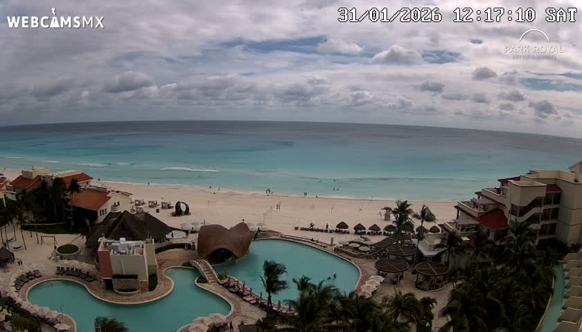 Cancún (Cancun) Playa Marlin Beach Live Cam - Benito Juarez, Quintana Roo, Mexico