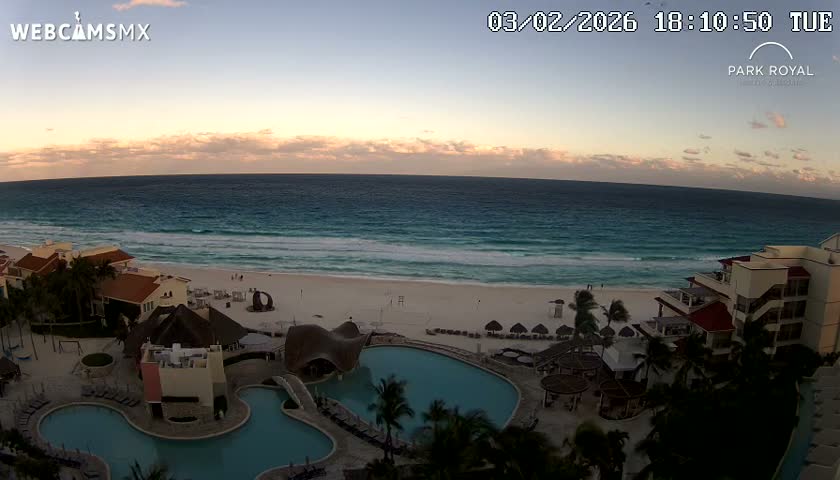 Cancún (Cancun) Playa Marlin Beach Live Cam - Benito Juarez, Quintana Roo, Mexico