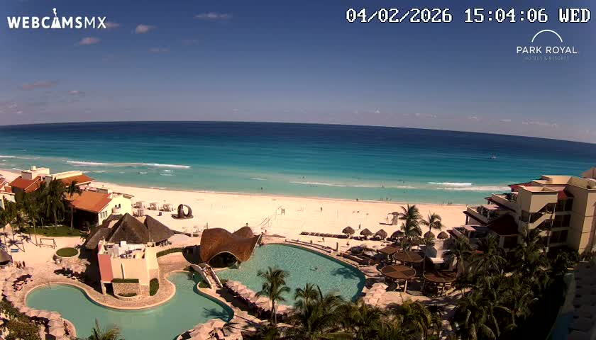 Cancún (Cancun) Playa Marlin Beach Live Cam - Benito Juarez, Quintana Roo, Mexico