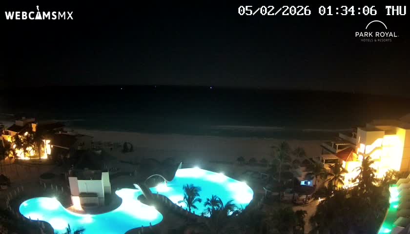 Cancún (Cancun) Playa Marlin Beach Live Cam - Benito Juarez, Quintana Roo, Mexico
