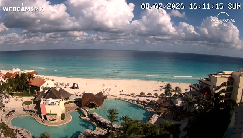 Cancún (Cancun) Playa Marlin Beach Live Cam - Benito Juarez, Quintana Roo, Mexico