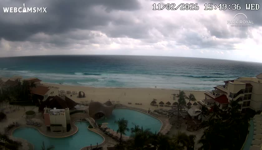Cancún (Cancun) Playa Marlin Beach Live Cam - Benito Juarez, Quintana Roo, Mexico