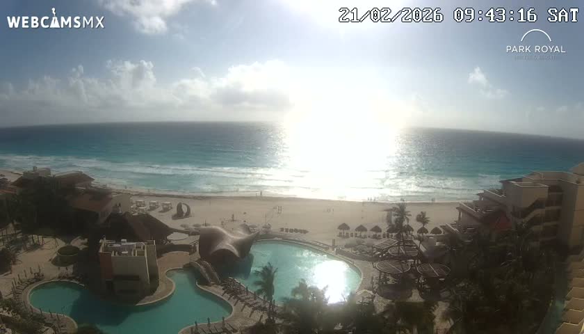 Cancún (Cancun) Playa Marlin Beach Live Cam - Benito Juarez, Quintana Roo, Mexico
