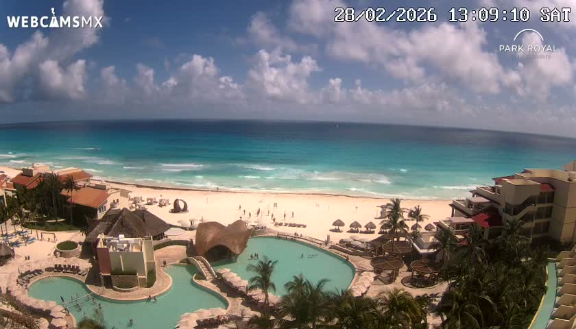 Cancún (Cancun) Playa Marlin Beach Live Cam - Benito Juarez, Quintana Roo, Mexico