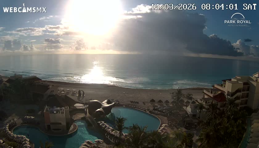 Cancún (Cancun) Playa Marlin Beach Live Cam - Benito Juarez, Quintana Roo, Mexico