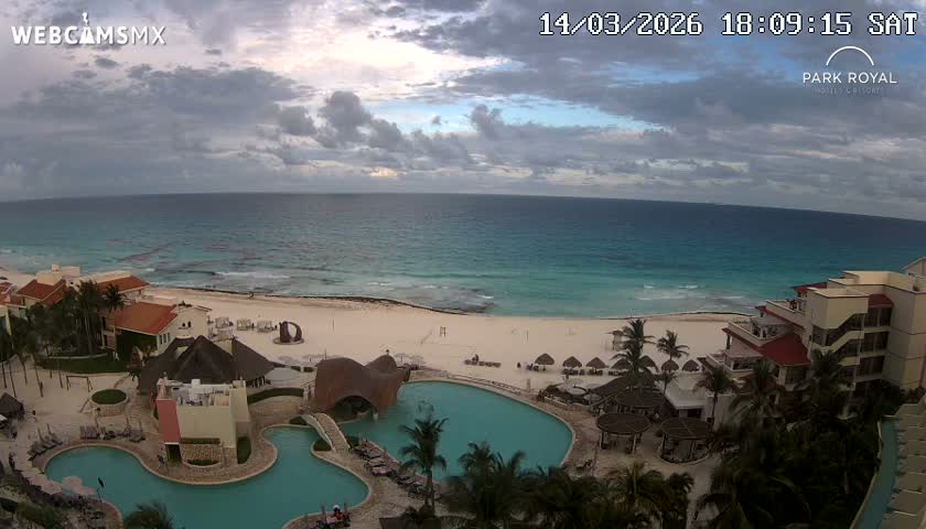 Cancún (Cancun) Playa Marlin Beach Live Cam - Benito Juarez, Quintana Roo, Mexico