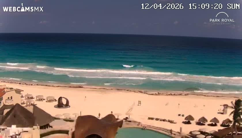 Cancún (Cancun) Playa Marlin Beach Live Cam - Benito Juarez, Quintana Roo, Mexico