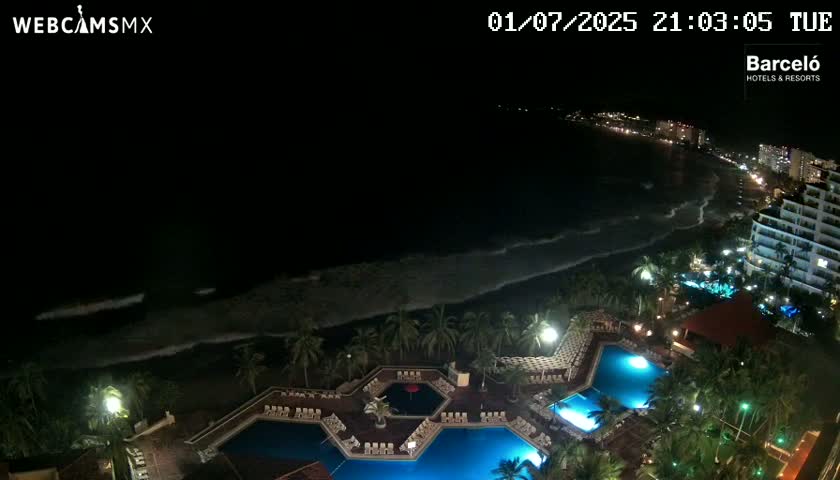 Ixtapa Zihuatanejo, Playa Ixtapa Beach live Cam - Zihuatanejo de Azueta, Guerrero, Mexico