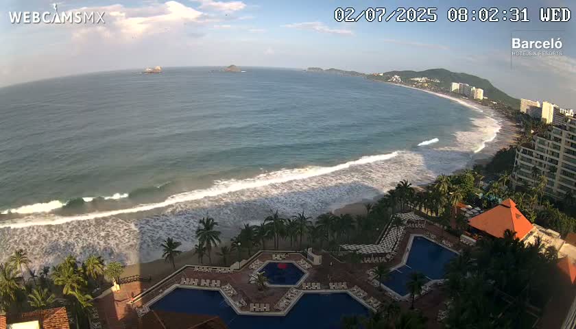 Ixtapa Zihuatanejo, Playa Ixtapa Beach live Cam - Zihuatanejo de Azueta, Guerrero, Mexico