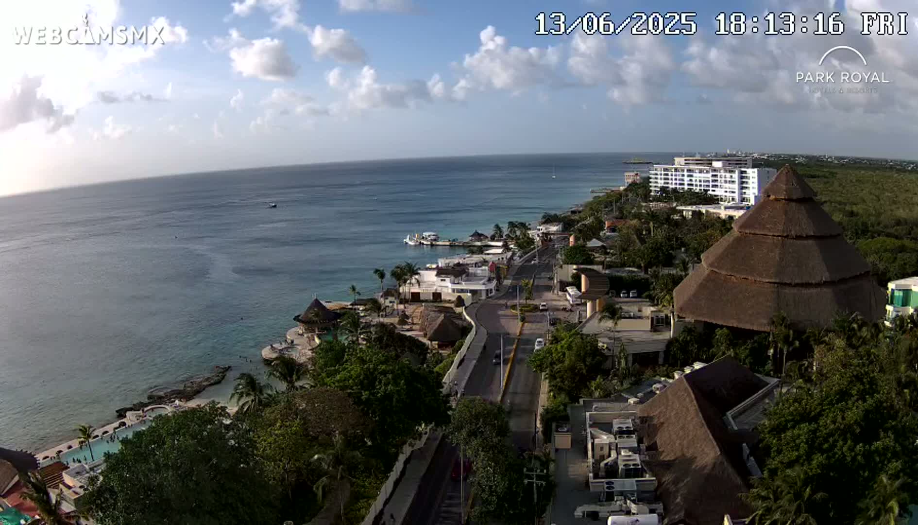 Cozumel Coast & City Skyline Live Cam - Municipio de Cozumel, Quintana Roo, Mexico