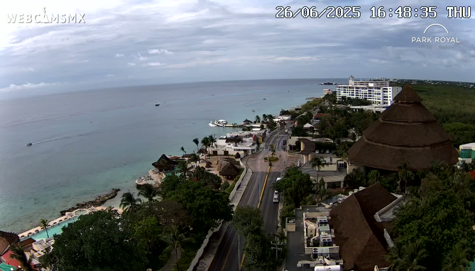 Cozumel Coast & City Skyline Live Cam - Municipio de Cozumel, Quintana Roo, Mexico