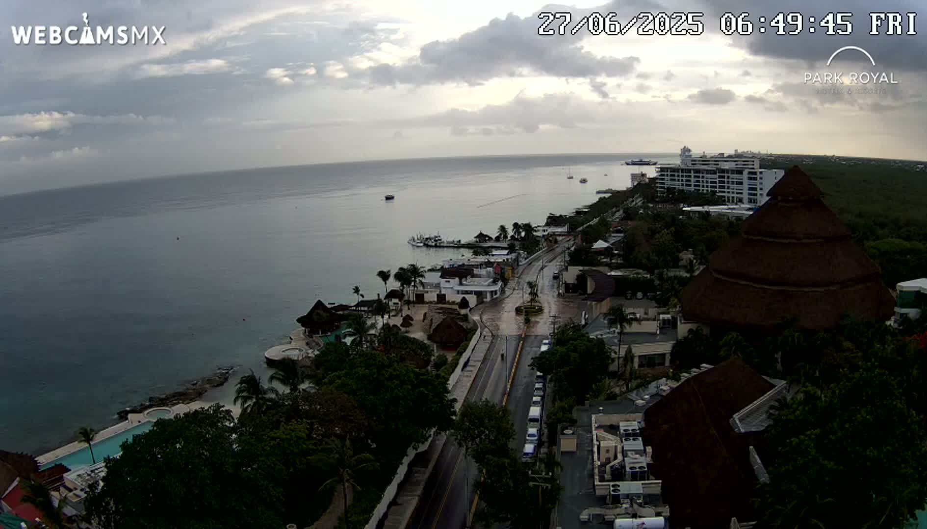 Cozumel Coast & City Skyline Live Cam - Municipio de Cozumel, Quintana Roo, Mexico