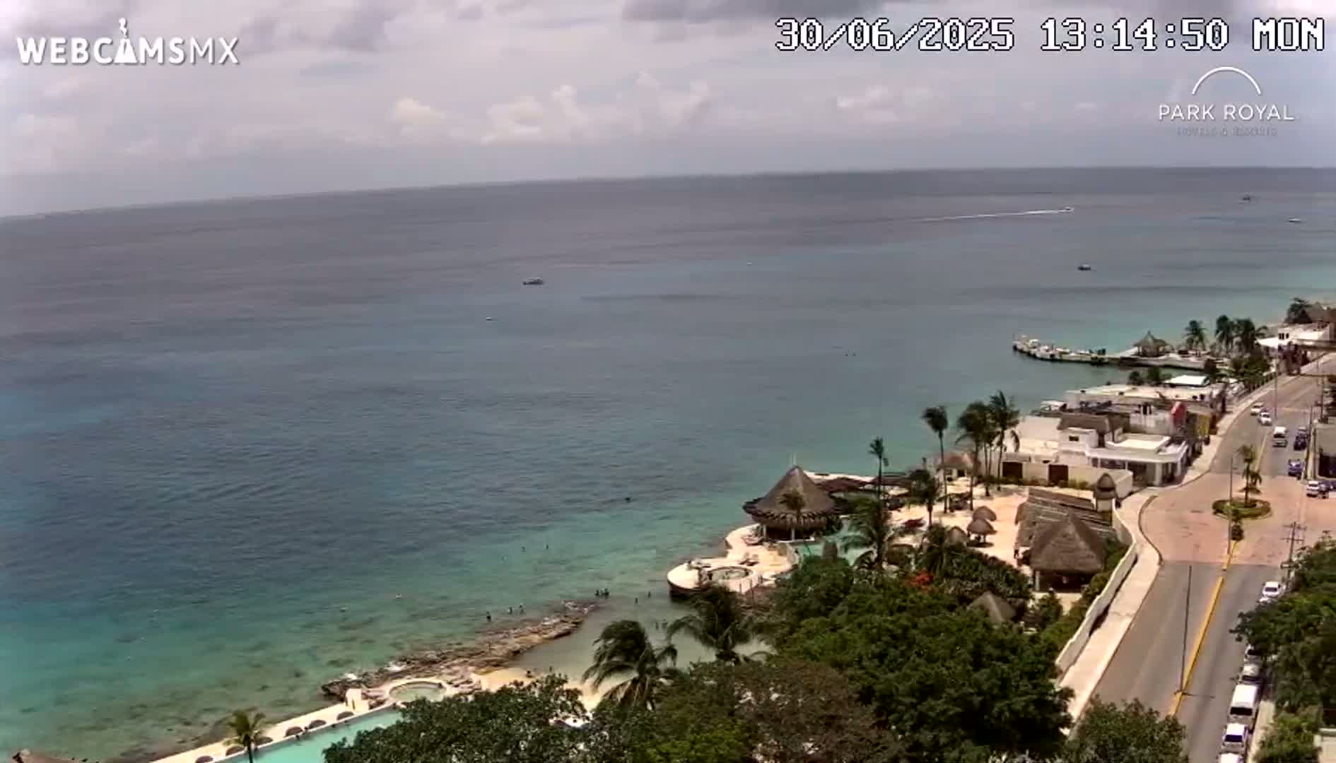 Cozumel Coast & City Skyline Live Cam - Municipio de Cozumel, Quintana Roo, Mexico