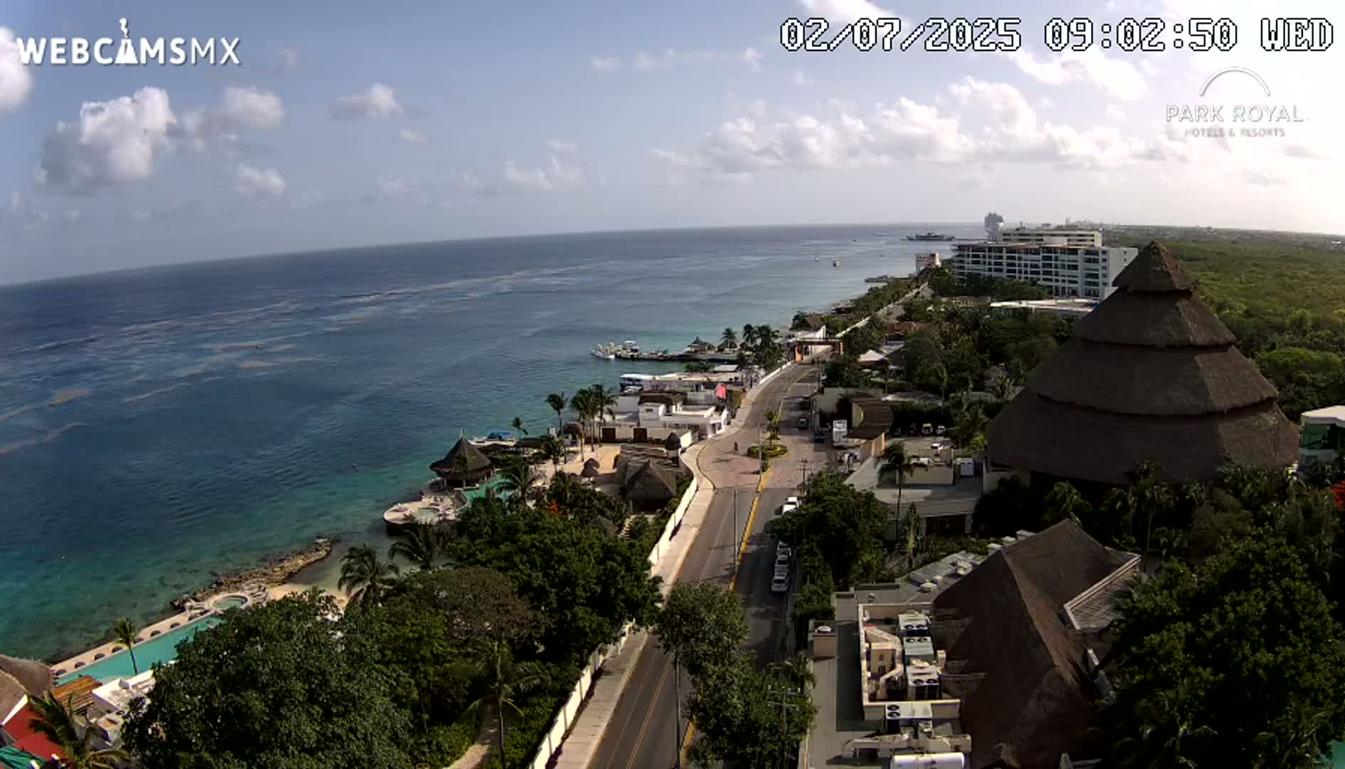 Cozumel Coast & City Skyline Live Cam - Municipio de Cozumel, Quintana Roo, Mexico
