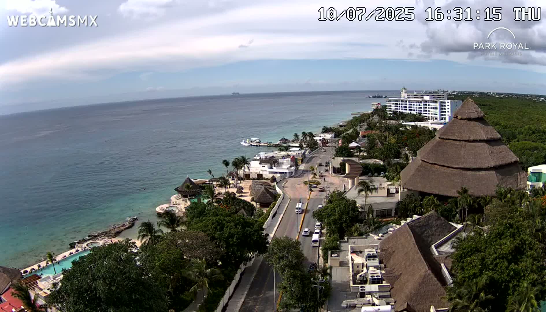 Cozumel Coast & City Skyline Live Cam - Municipio de Cozumel, Quintana Roo, Mexico