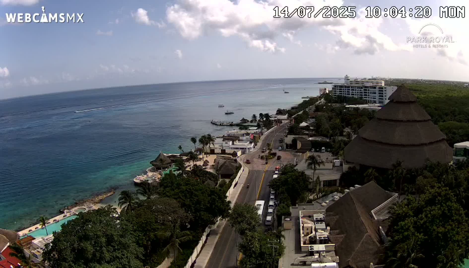 Cozumel Coast & City Skyline Live Cam - Municipio de Cozumel, Quintana Roo, Mexico