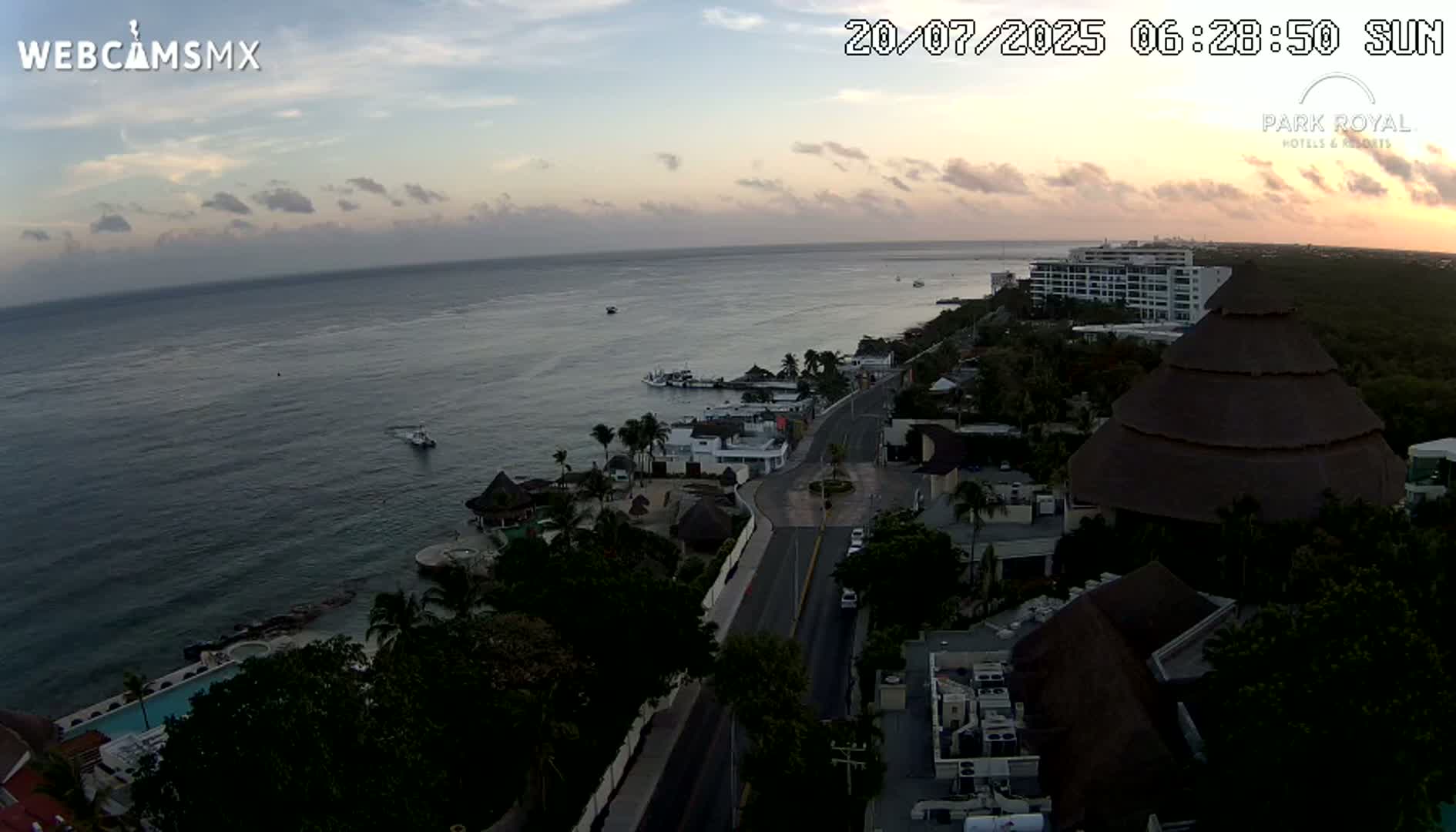 Cozumel Coast & City Skyline Live Cam - Municipio de Cozumel, Quintana Roo, Mexico