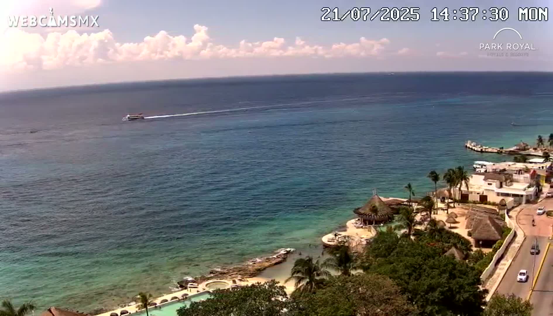 Cozumel Coast & City Skyline Live Cam - Municipio de Cozumel, Quintana Roo, Mexico