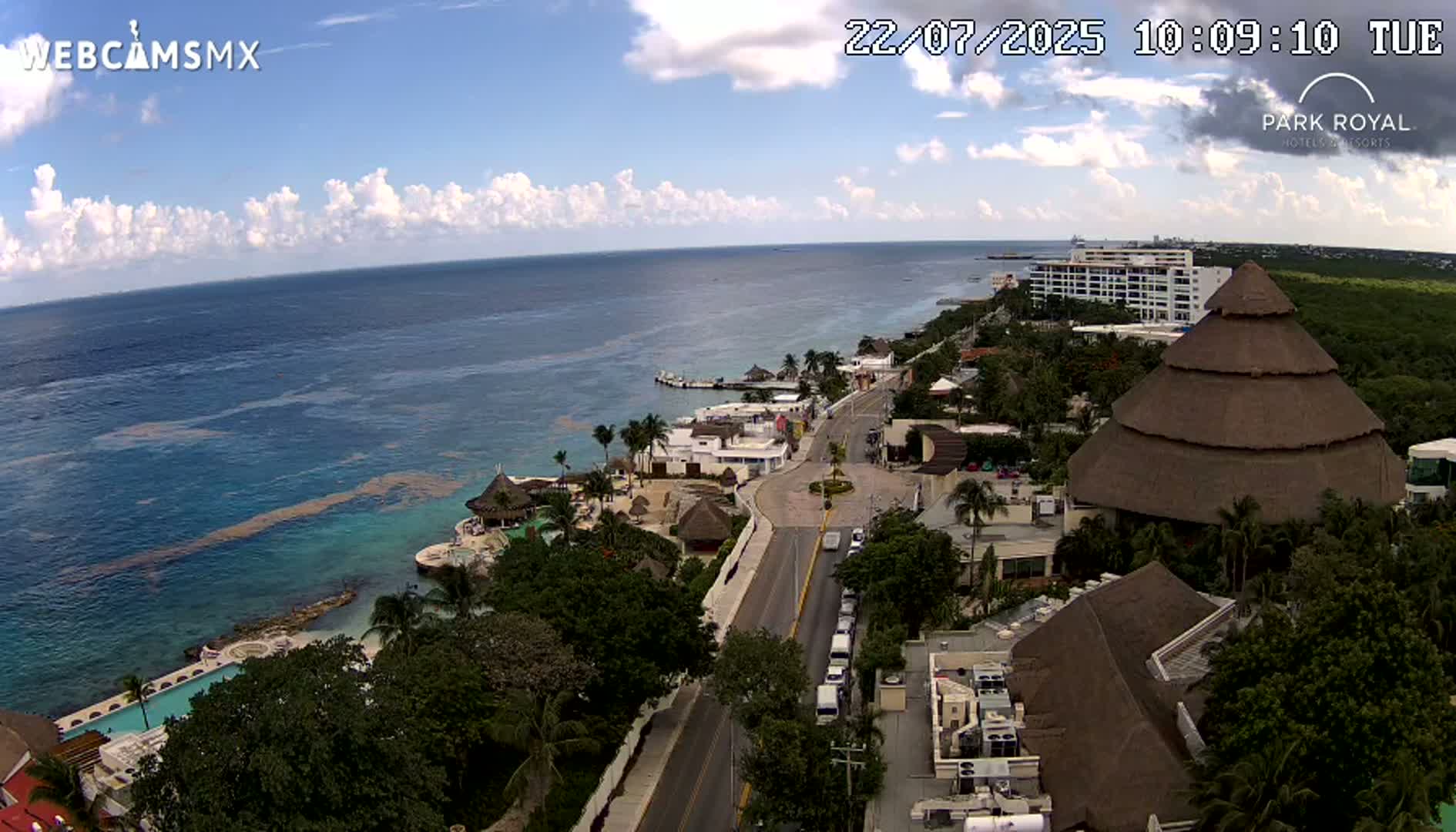 Cozumel Coast & City Skyline Live Cam - Municipio de Cozumel, Quintana Roo, Mexico