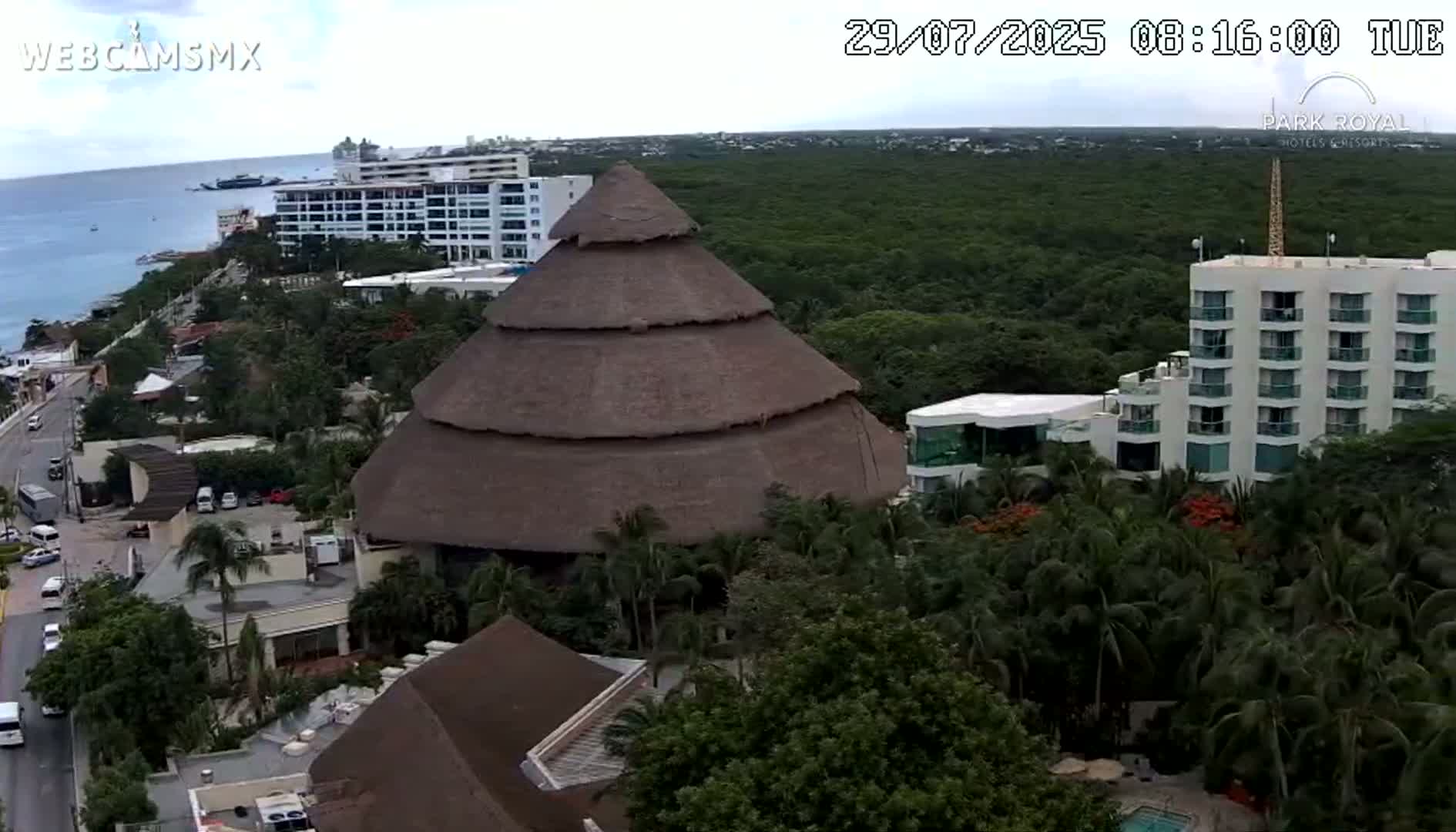 Cozumel Coast & City Skyline Live Cam - Municipio de Cozumel, Quintana Roo, Mexico