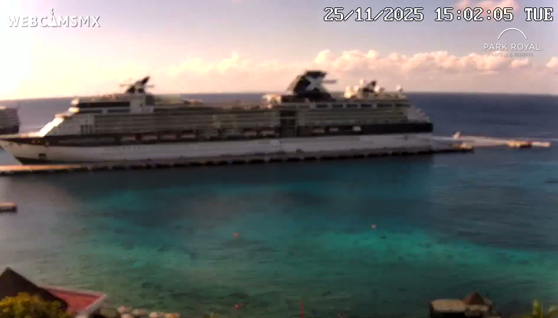 Cozumel Coast & City Skyline Live Cam - San Mugiel de Cozumel, Municipio de Cozumel, Quintana Roo, Mexico