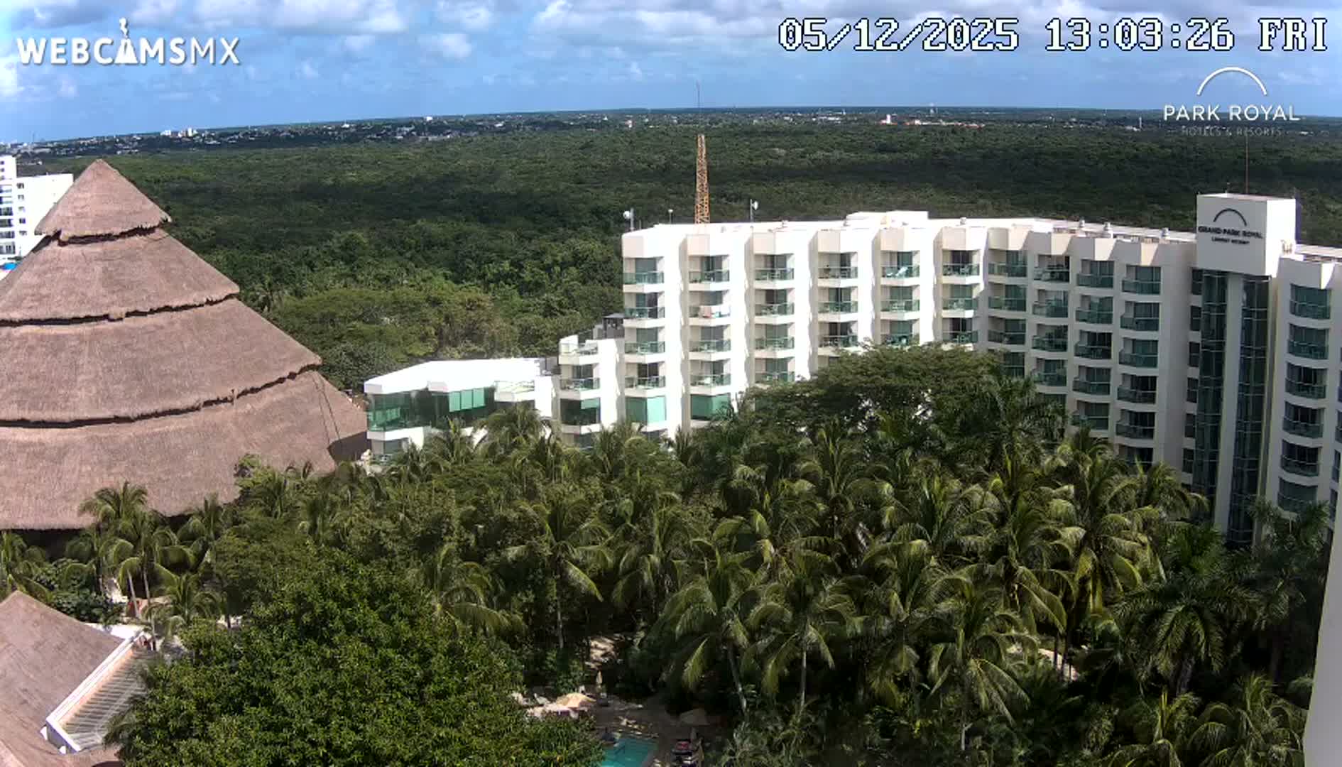 Cozumel Coast & City Skyline Live Cam - San Mugiel de Cozumel, Municipio de Cozumel, Quintana Roo, Mexico