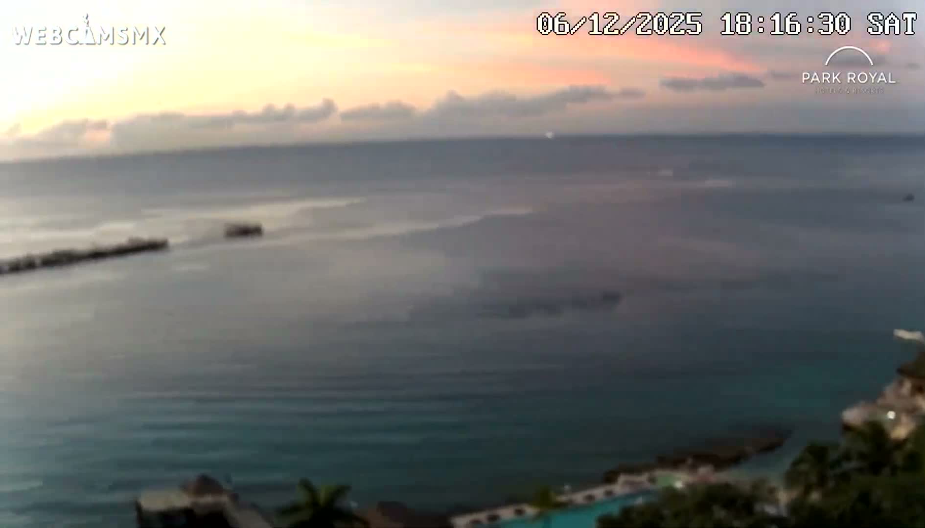 Cozumel Coast & City Skyline Live Cam - San Mugiel de Cozumel, Municipio de Cozumel, Quintana Roo, Mexico