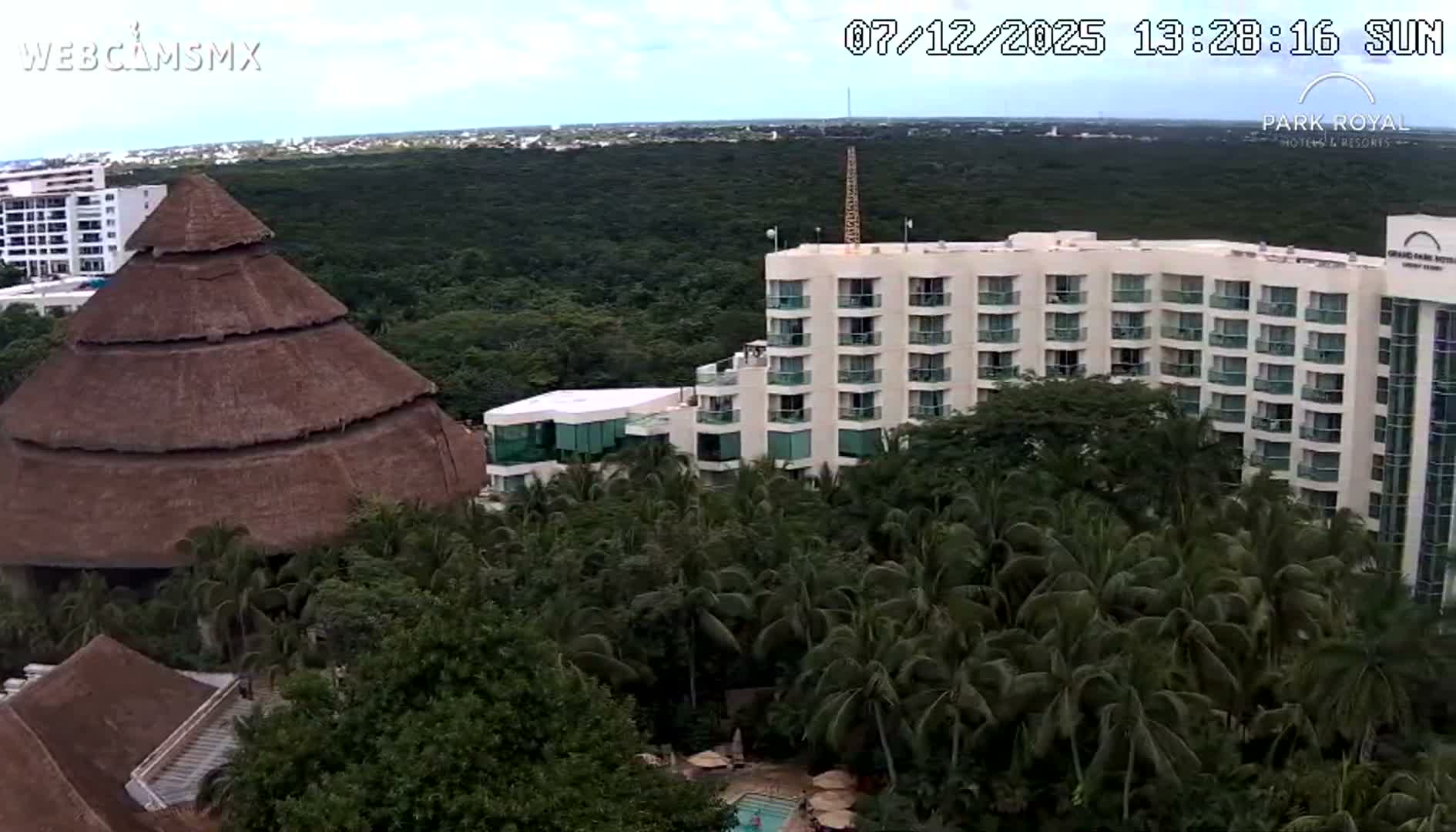 Cozumel Coast & City Skyline Live Cam - San Mugiel de Cozumel, Municipio de Cozumel, Quintana Roo, Mexico