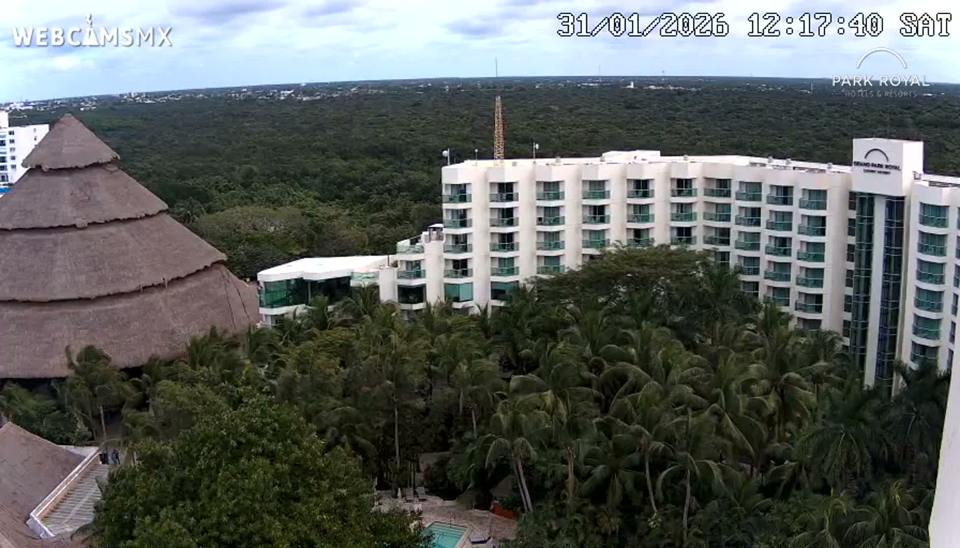 Cozumel Coast & City Skyline Live Cam - San Mugiel de Cozumel, Municipio de Cozumel, Quintana Roo, Mexico