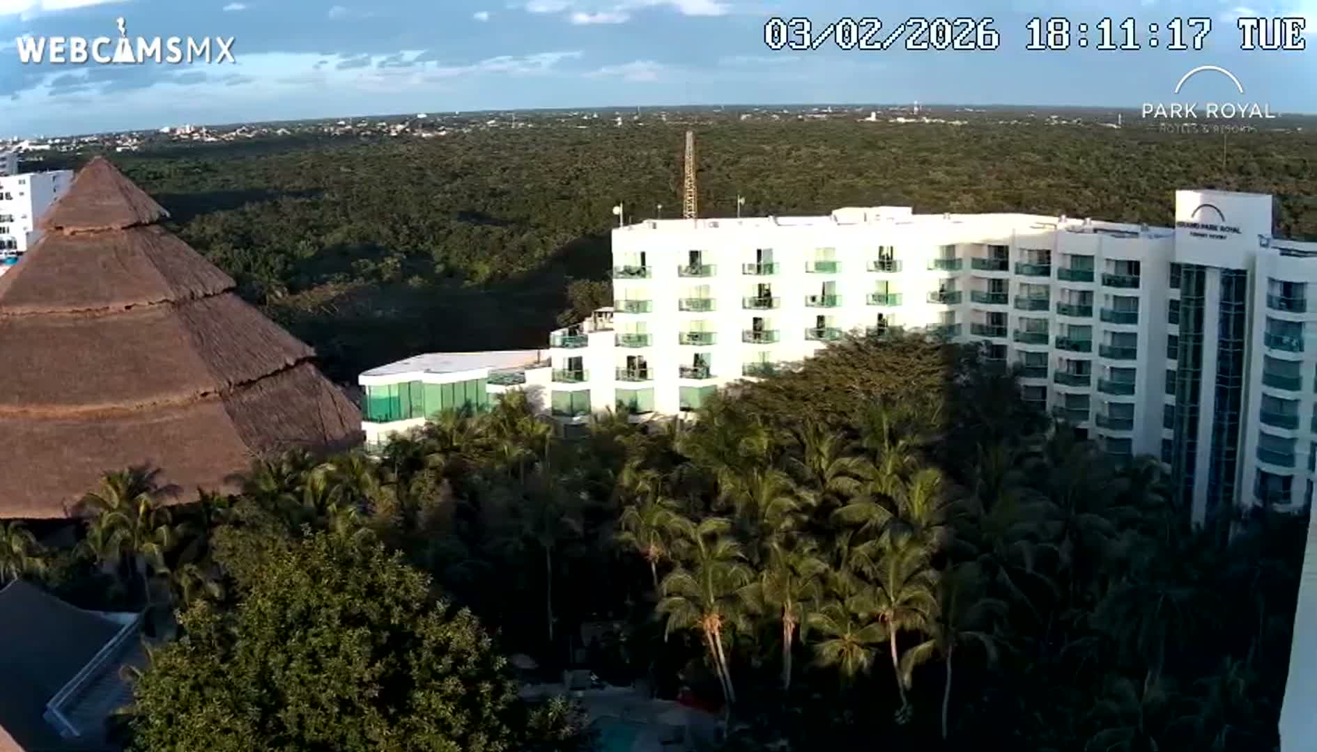Cozumel Coast & City Skyline Live Cam - San Mugiel de Cozumel, Municipio de Cozumel, Quintana Roo, Mexico