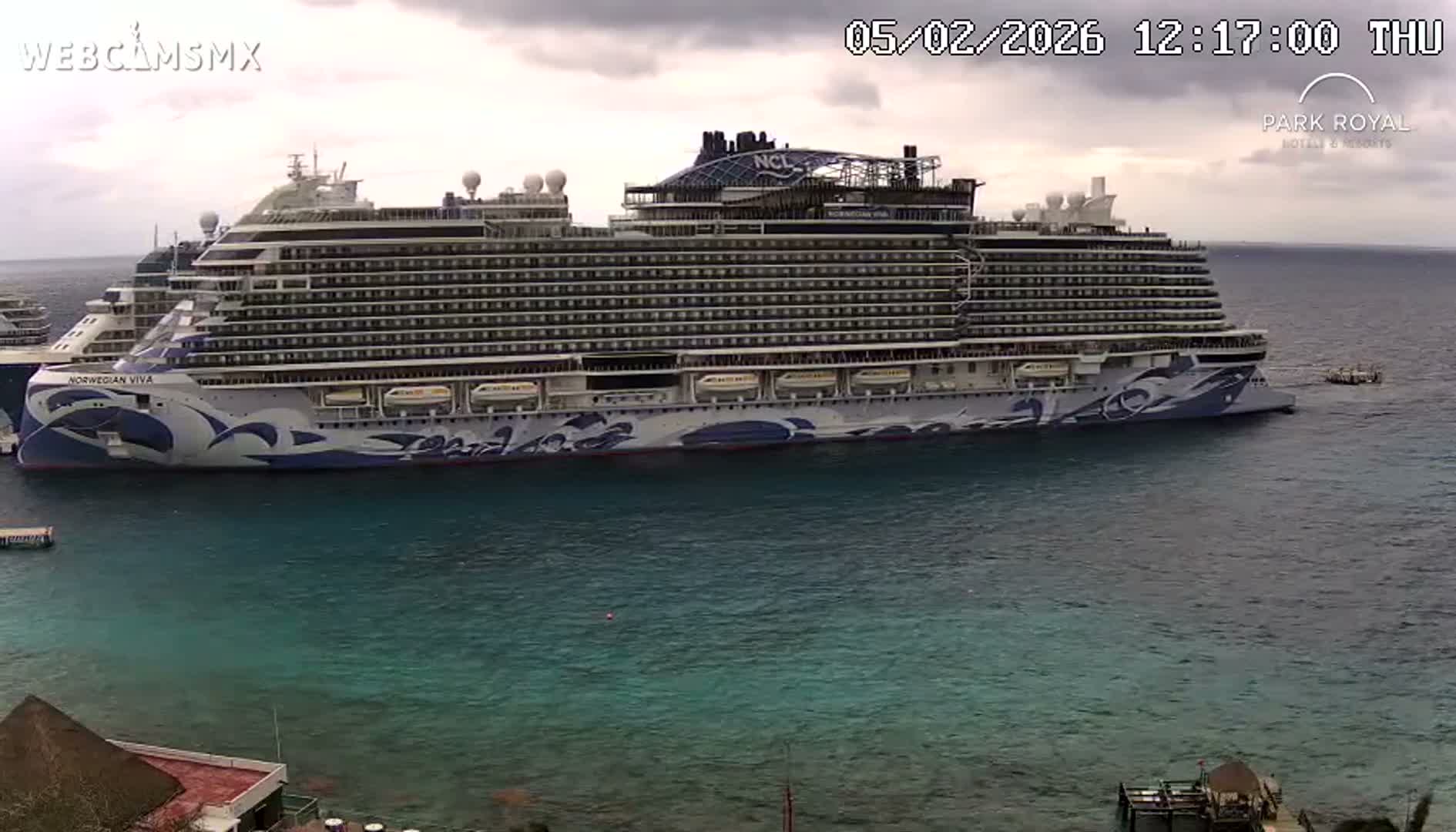 Cozumel Coast & City Skyline Live Cam - San Mugiel de Cozumel, Municipio de Cozumel, Quintana Roo, Mexico