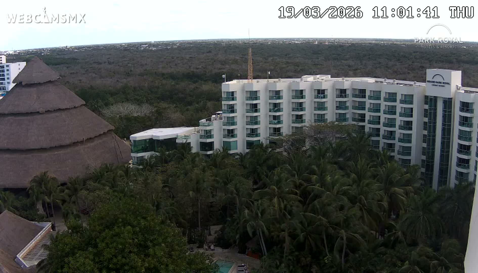 Cozumel Coast & City Skyline Live Cam - San Mugiel de Cozumel, Municipio de Cozumel, Quintana Roo, Mexico