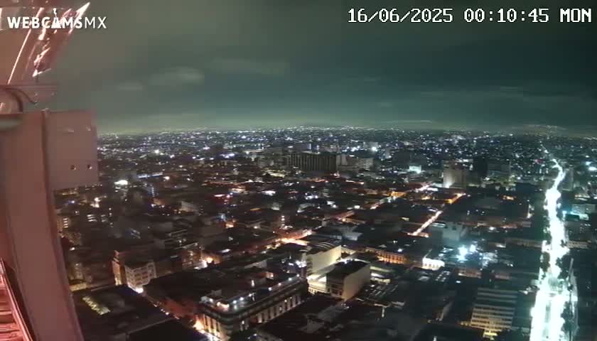 South View of Mexico City from Torre Latino Americana Tower PTZ  Live Cam - Cuauhtemoc, Ciudad de Mexico, Mexico